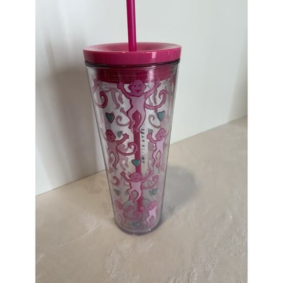 Starbucks x Roller Rabbit Pink Tumbler Limited Edition SOLD OUT - Picture 9 of 11